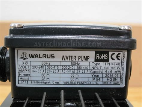 walrus coolant pump